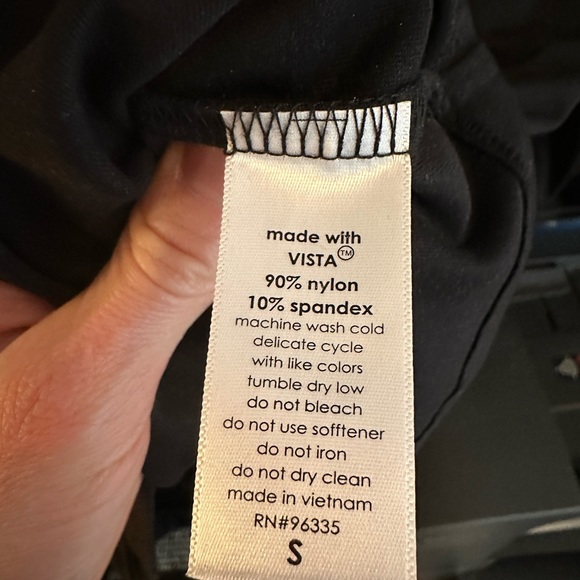 Susana Monaco Laurene Diagonal Neck Top  Black Small - Picture 6 of 7